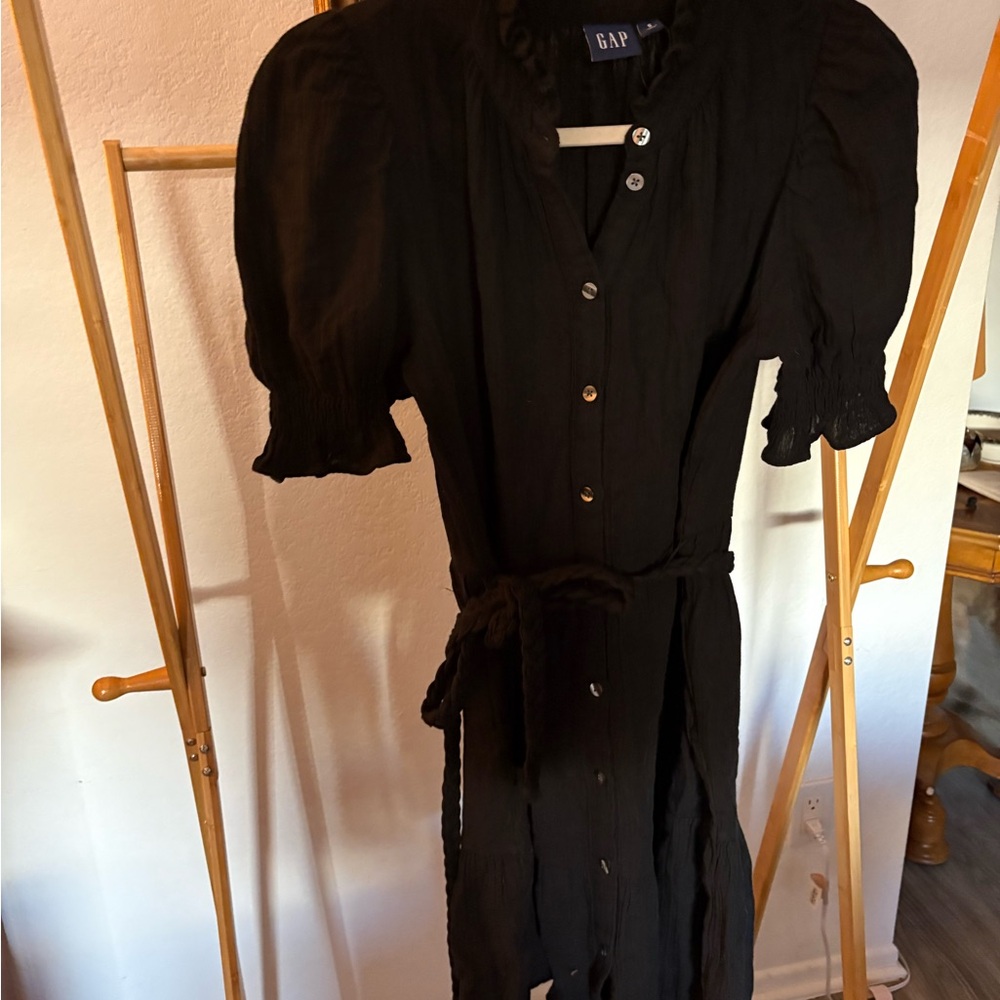 GAP Women's Black Long Sleeve Dress